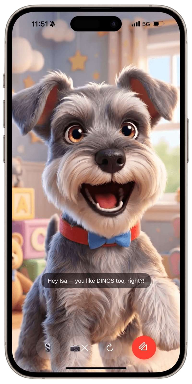 Tommy the Tiger video call